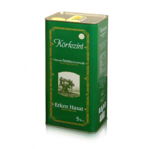 Körfezim Erken Hasat Soğuk Sıkım Zeytinyağı - 5 lt (Teneke)